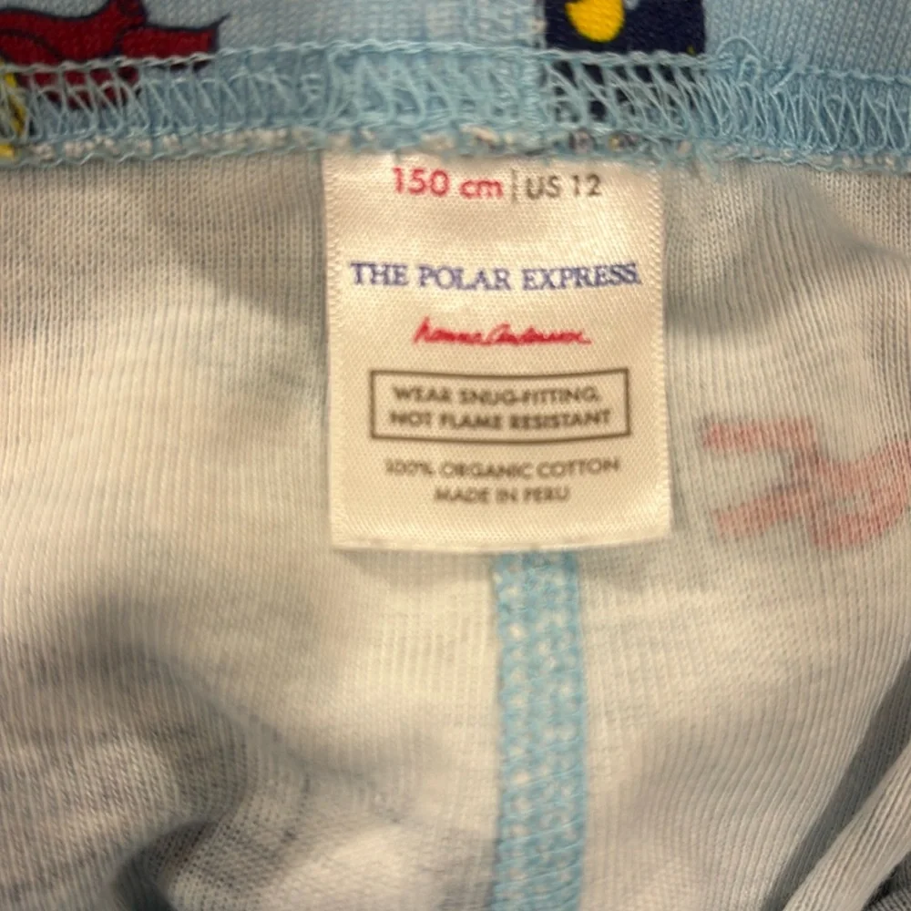 Hanna Andersson Polar Express pajama bottoms size 12
